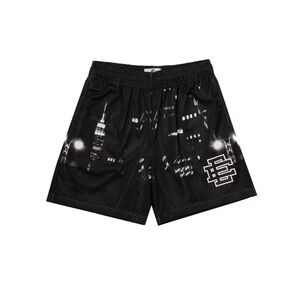 Eric Emanuel Black Cityscape Men's Shorts